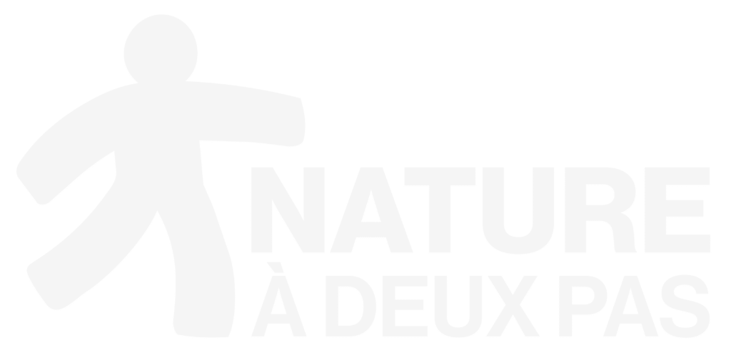 Logo nature à deux pas blanc