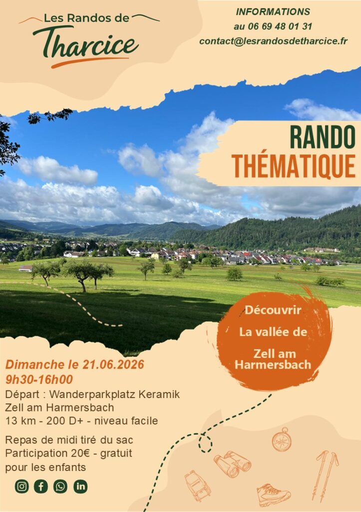 Affiche Rando de Tharcice en Allemagne