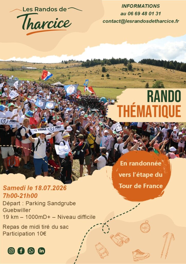 tour de france en alsace au ballon des vosges, randonnée avec tharcice. balade pas chere en alsace dans les vosges