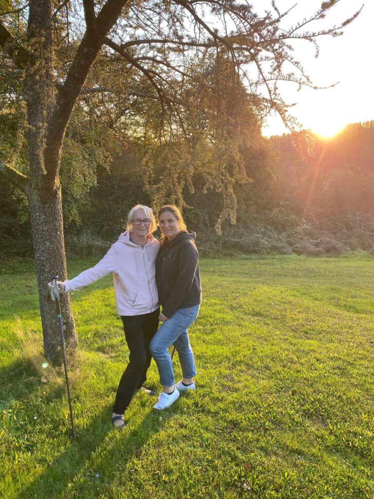 maman christine lang à liebfrauenthal avec anaise