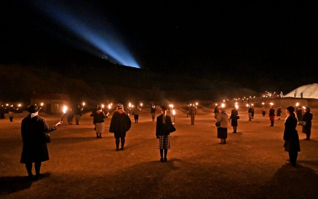 spectacle nocturne à Verdun Des Flammes à la Lumière Photo Frédéric Mercenier.