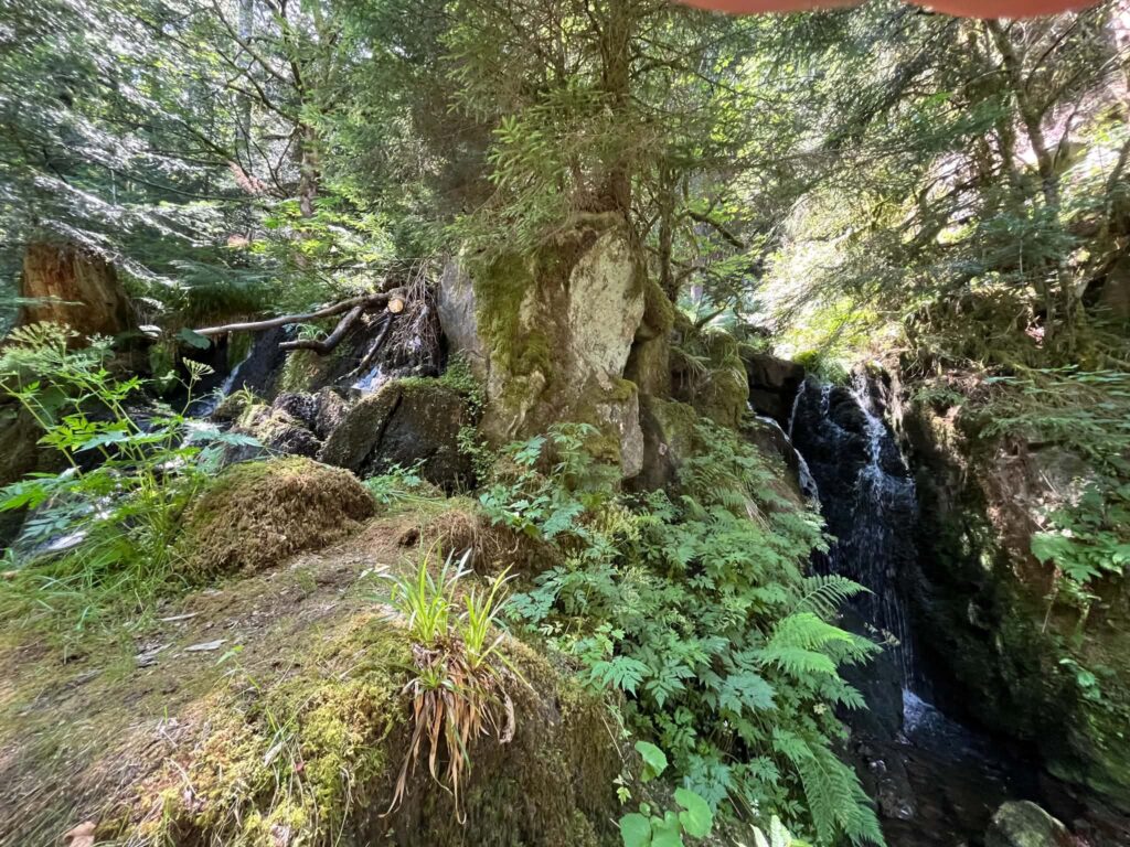 photo de la cascade stolz ablass de Stosswhir, sentier des Ponts près de Munster, dans les Vosges en Alsace dans le Haut-Rhin