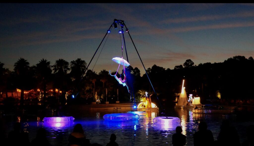 Spectacle Eklabul "Only a Dream" sur l'eau lors du Festival Au fil de l'eau 2026 en Alsace-Lorraine