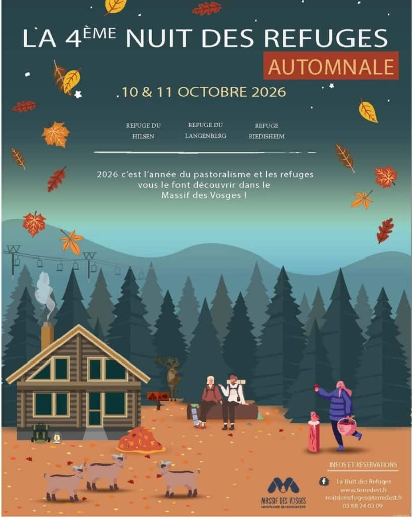 La Nuit des Refuges automnale 2026 dans le Massif des Vosges