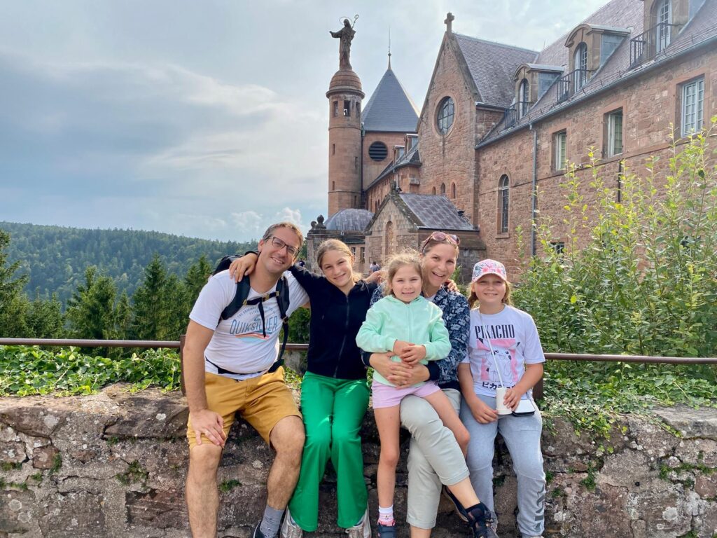 Sortie en famille au Mont Saint Odile en Alsace, près d'Obernai.