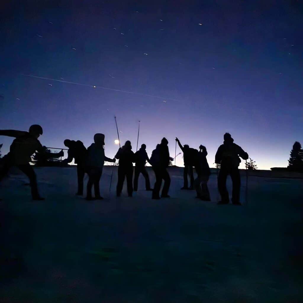 Une sortie nocturne à vivre cet hiver en Alsace dans les Vosges. Raquettes & raclette